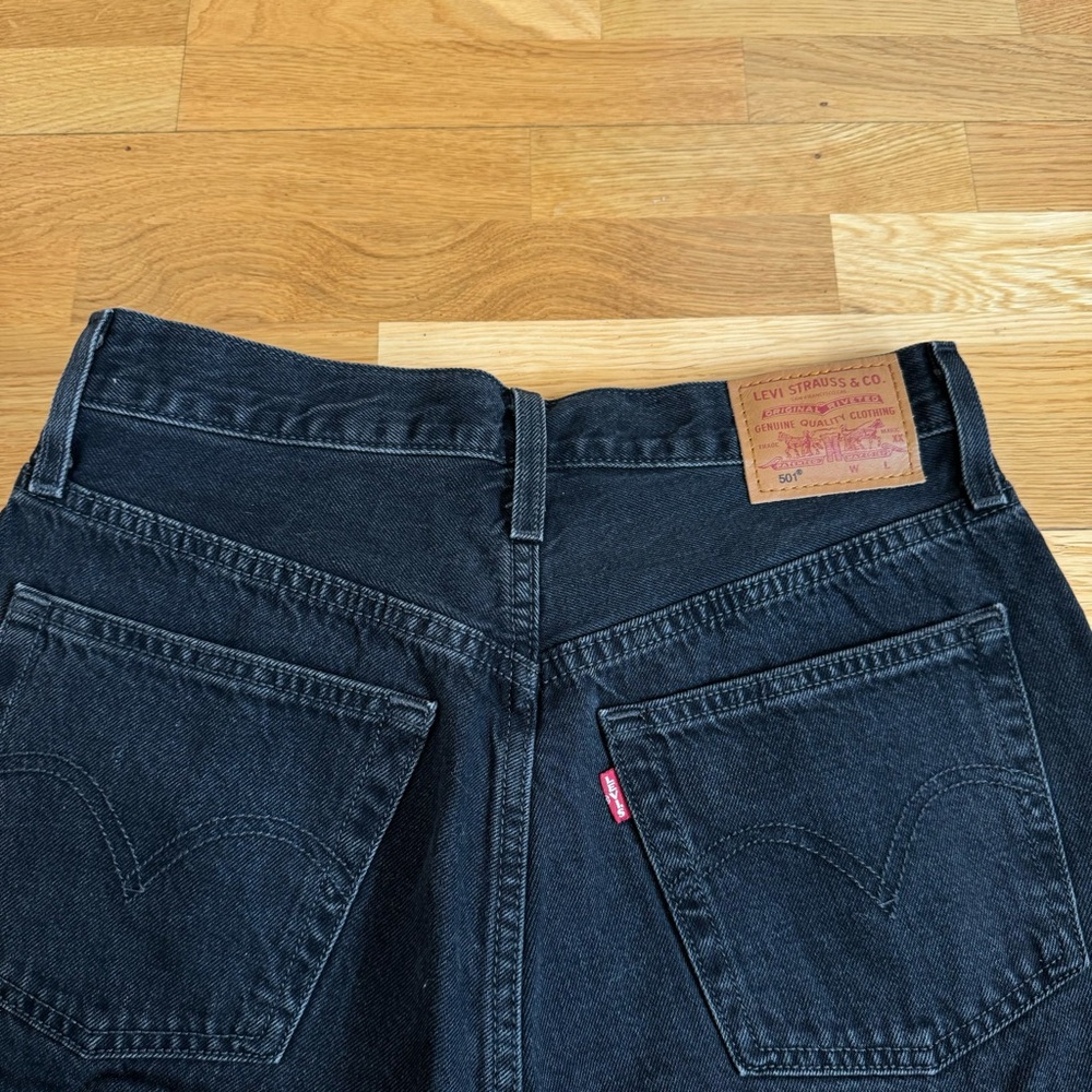 Levi's Black 501 shorts